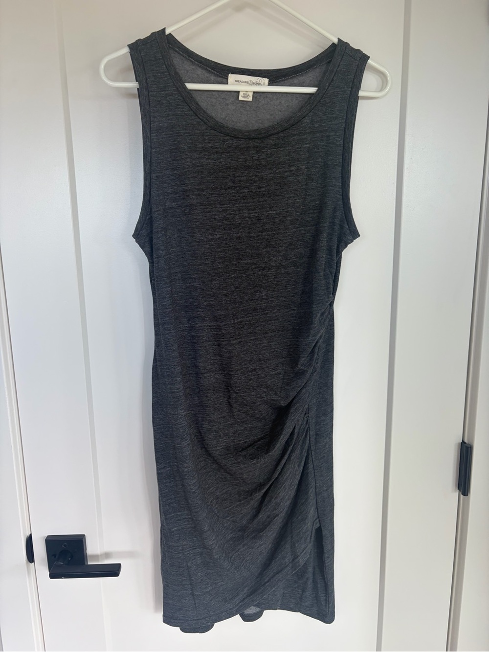 Treasure & Bond Sleeveless Dress - Charcoal